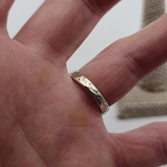 Size 9 Sterling Silver Handmade Debbie Name Scrolled Ring A3068 - Picture 4 of 8